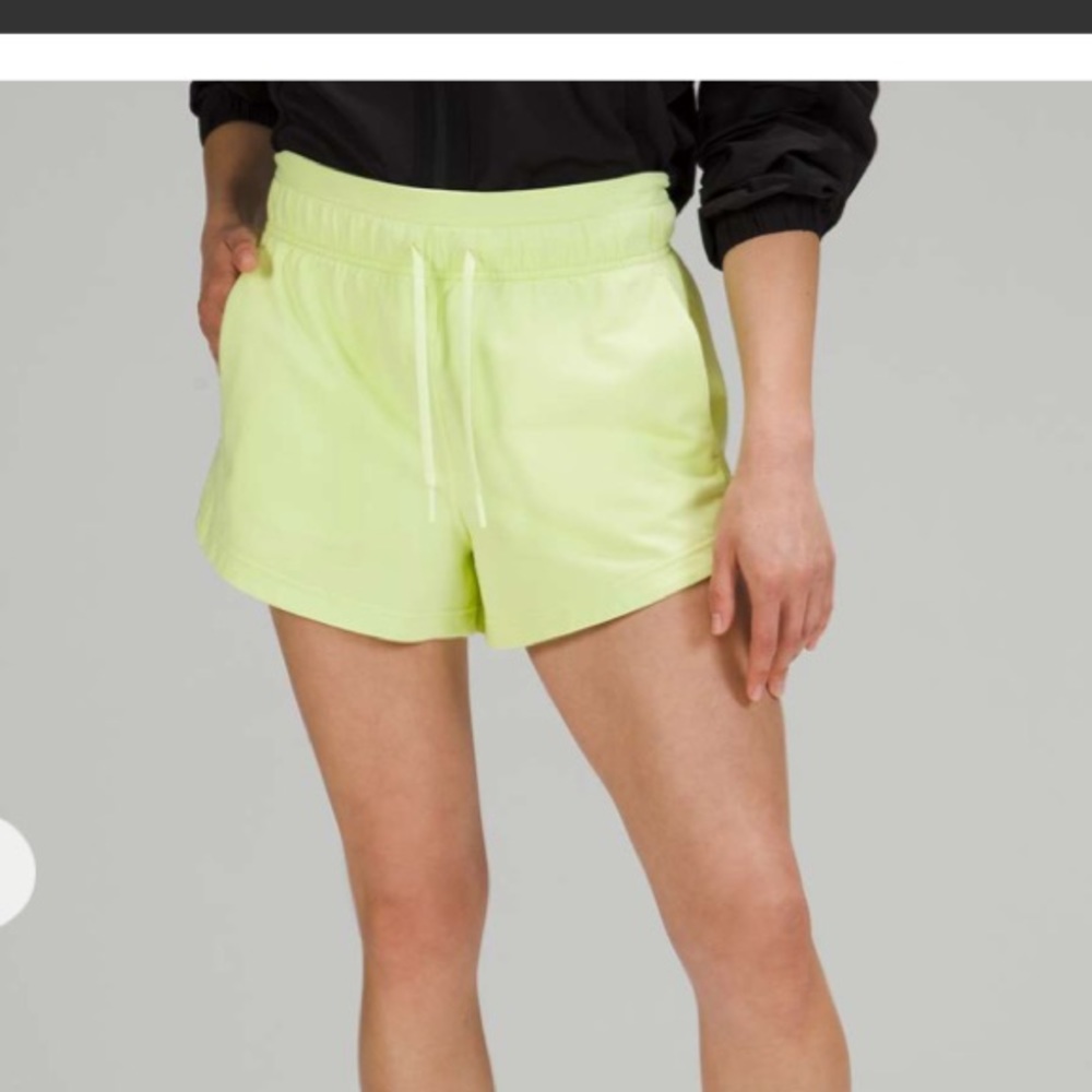 lululemon athletica High Waist Shorts in Neon Yellow
